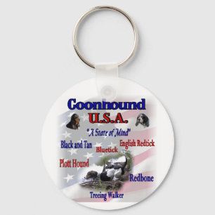 Gåvor till coonhound-älskare nyckelring
