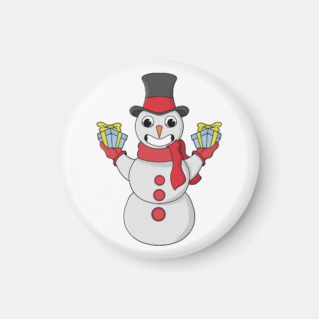 Gåvor till dig från Snögubbe Magnet (Framsidan)