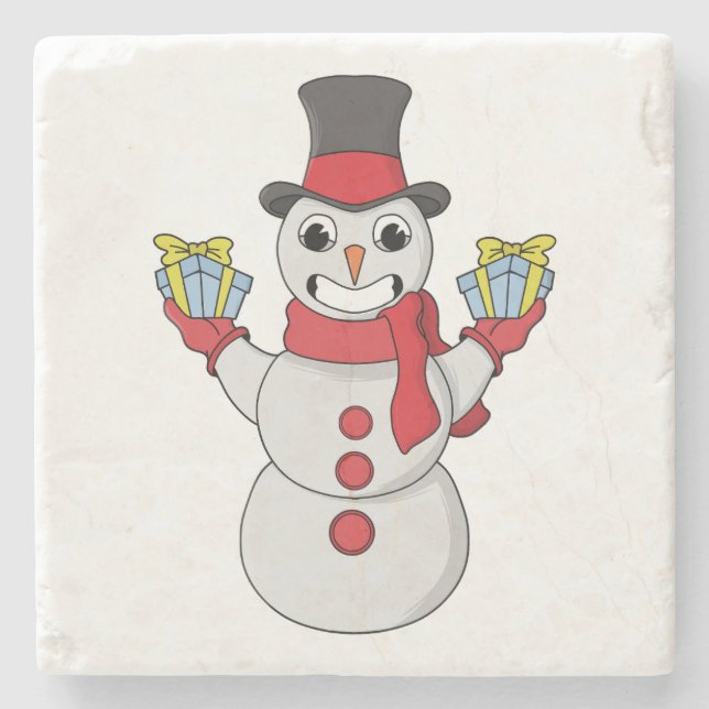 Gåvor till dig från Snögubbe Stenunderlägg (Framsidan)