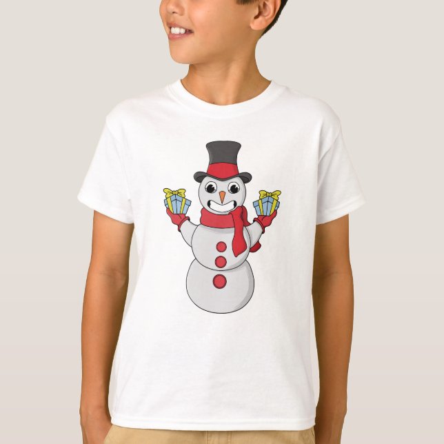 Gåvor till dig från Snögubbe T Shirt (Framsida)