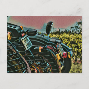 Gåvor till en motorcyklist vykort
