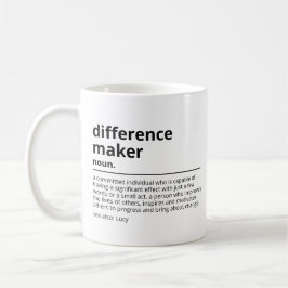 Gåvor till en skillnadsskapare - Tacksamhetsgåva f Kaffemugg