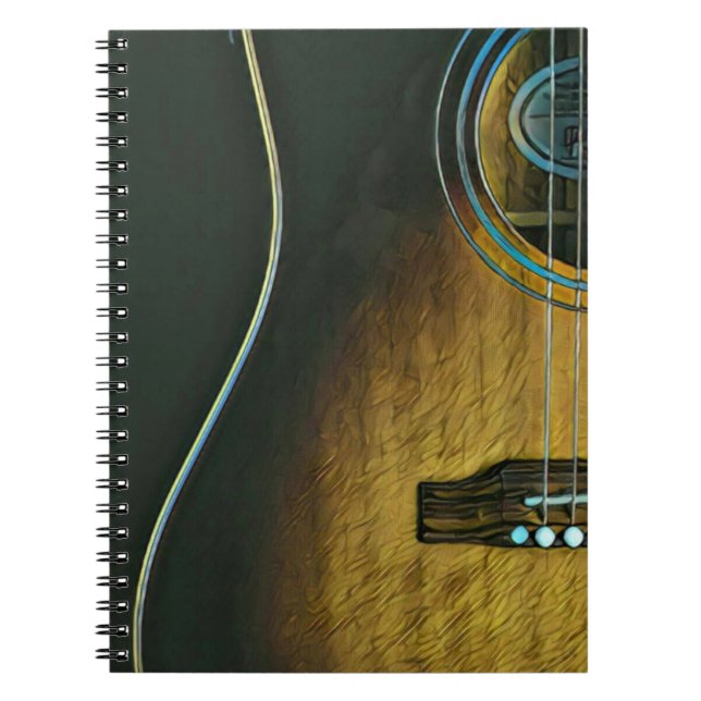 Gåvor till gitarr älskare anteckningsbok (Framsidan)