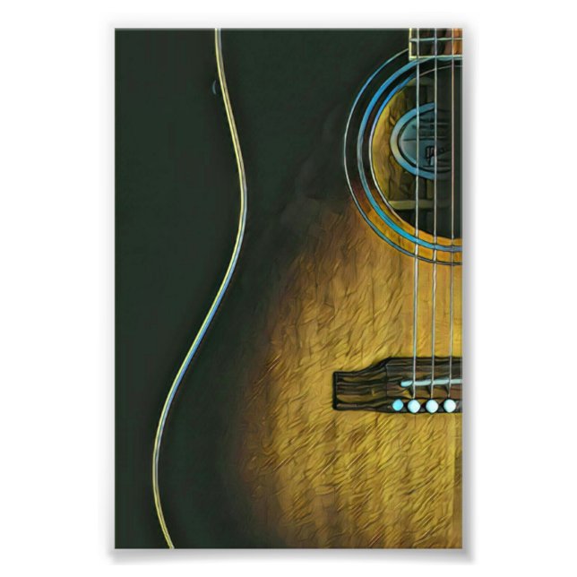 Gåvor till gitarr älskare fototryck (Framsidan)