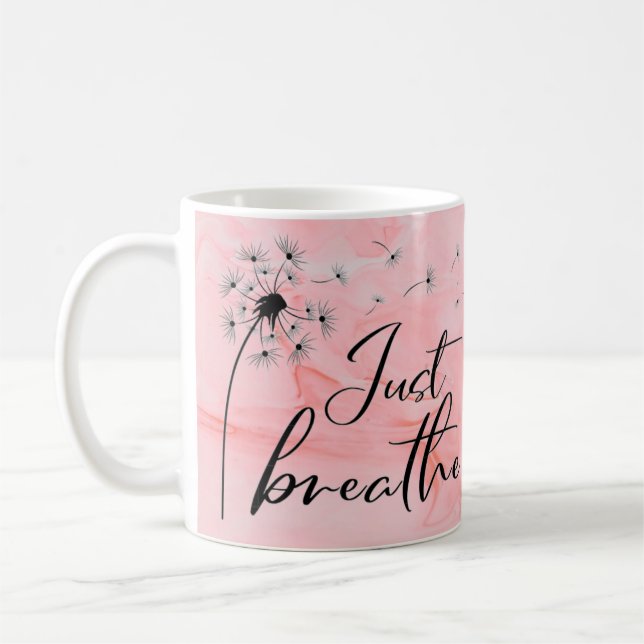 Gåvor till Mamma bästa vän Marble Dandelion Kaffemugg (Vänster)