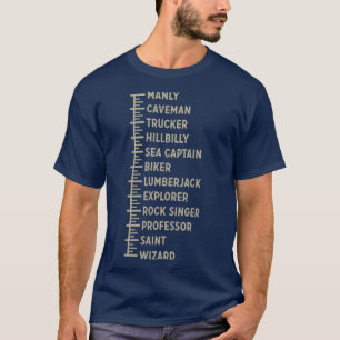 Gåvor till Manar Beards Beard Growth Chart Funny B T Shirt