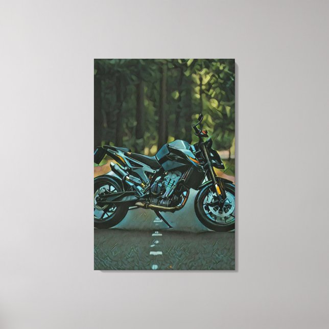 Gåvor till motorcykelförare canvastryck (Framsida)