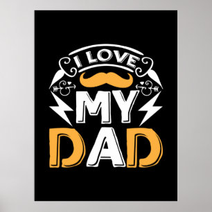 Gåvor till Pappa Jag älskar min Pappa Poster