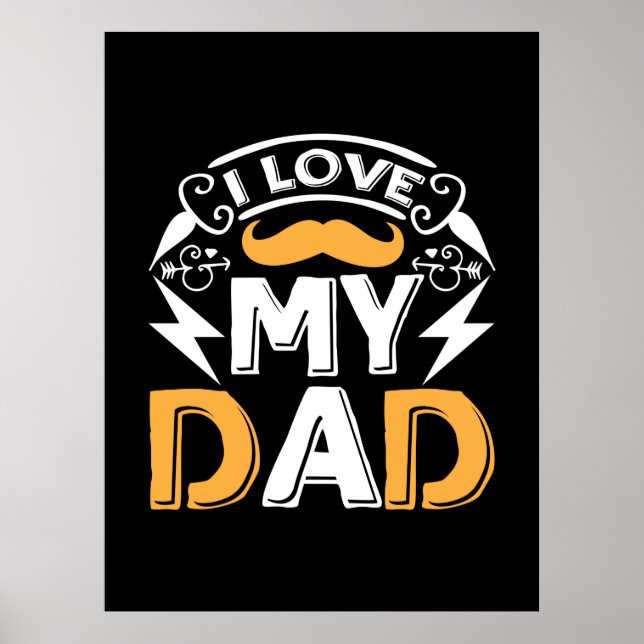 Gåvor till Pappa | Jag älskar min Pappa Poster (Framsidan)
