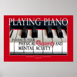Gåvor till Piano Studenter - Piano Education Poster