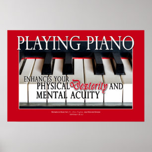 Gåvor till Piano Studenter - Piano Education Poster