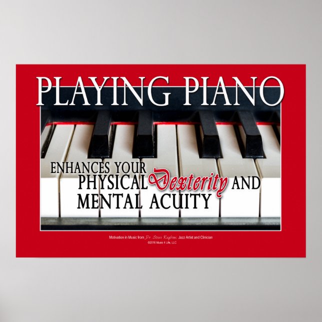Gåvor till Piano Studenter - Piano Education Poster (Framsidan)