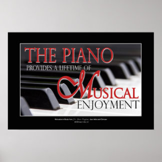 Gåvor till Piano Studenter - Piano Poster