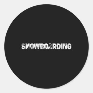 Gåvor till Snowboarder Manar Women Kids Rider Snow Runt Klistermärke