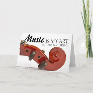 Gåvor Violin Players - Music är min konst Kort