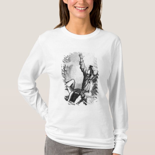 Gavroche hade stupat som endast igen stiger tee shirt (Framsida)