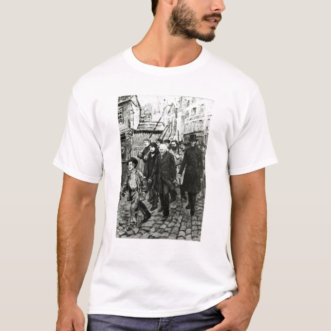 Gavroche som leder en demonstration t-shirt (Framsida)