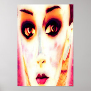 Gawker på arbetsytan poster