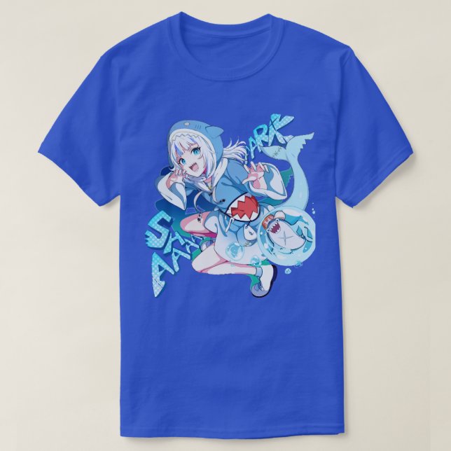 Gawr Gura hololive T Shirt (Design framsida)