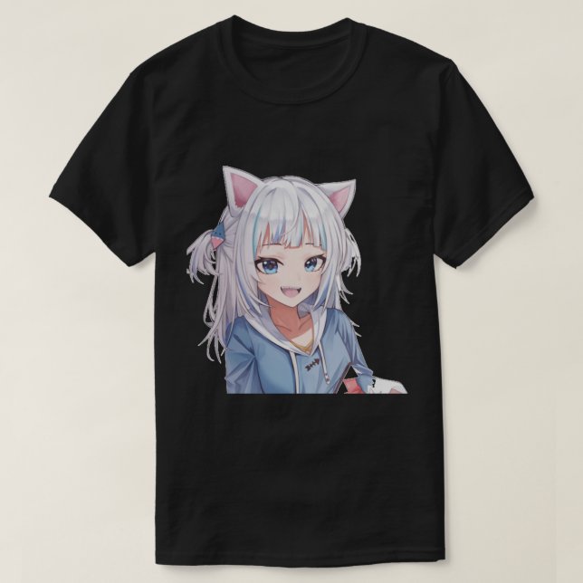 Gawr gura vtuber t shirt (Design framsida)