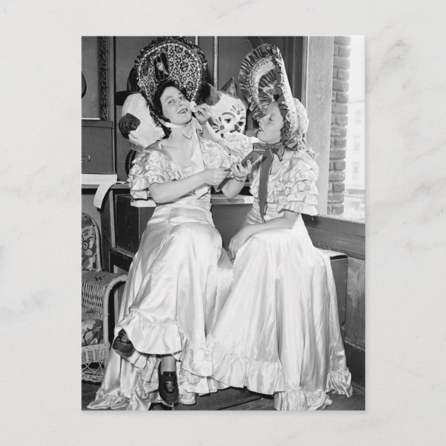 Gay 90's Party, 1930-talet Inbjudan Vykort (Framsida)