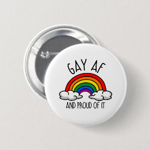 GAY AF och stolt över det Knapp
