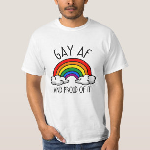 GAY AF och stolt över det T Shirt