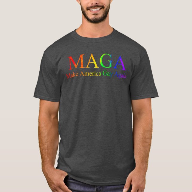 Gay Again Pride vintage T Shirt (Framsida)