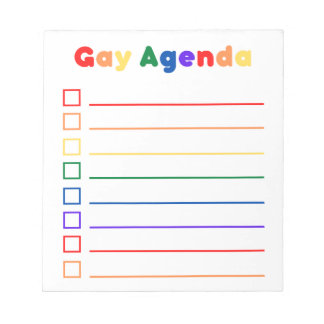 Gay Agenda Anteckningsblock
