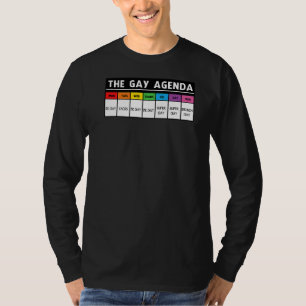 Gay Agenda LGBT-Pridet T Shirt