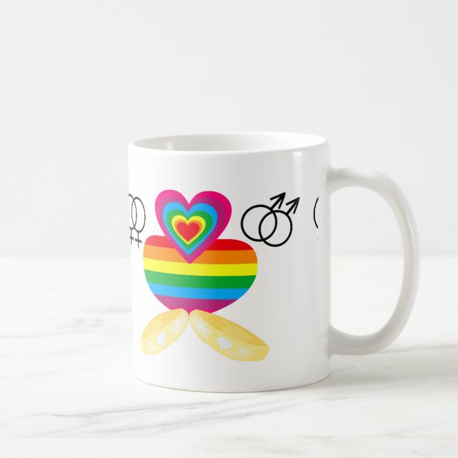 gay-äktenskap kaffemugg (Höger)