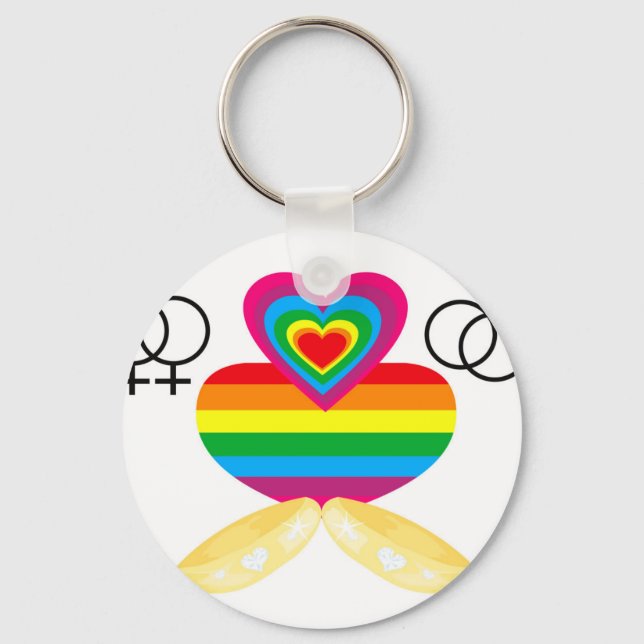 gay-äktenskap nyckelring (Framsida)