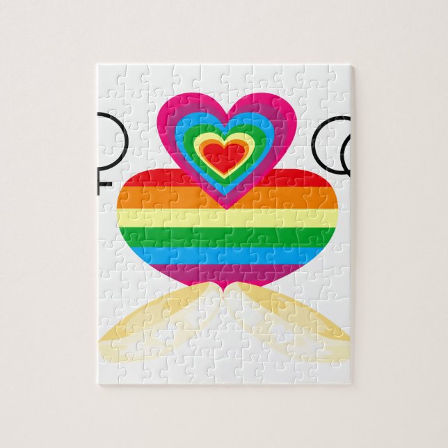 gay-äktenskap pussel (Vertikal)