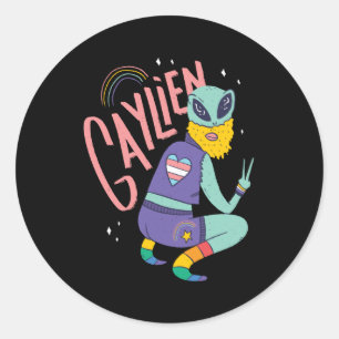 Gay Alien Runt Klistermärke