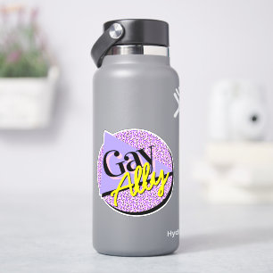 Gay Ally Lila Gult 80 s Memphis Stil Klistermärken