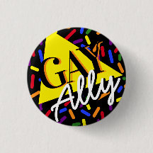 Gay Ally Rainbow Sprinkles 90 s Memphis Stil