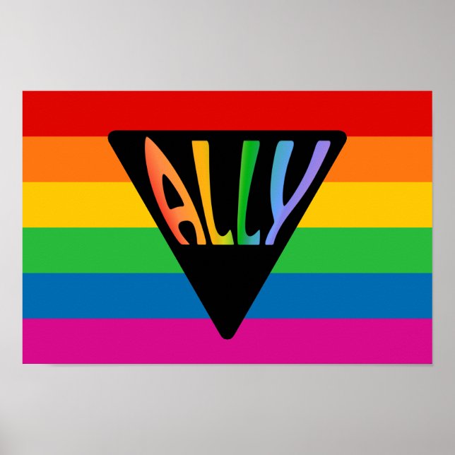 Gay Ally Triangle Poster (Framsidan)