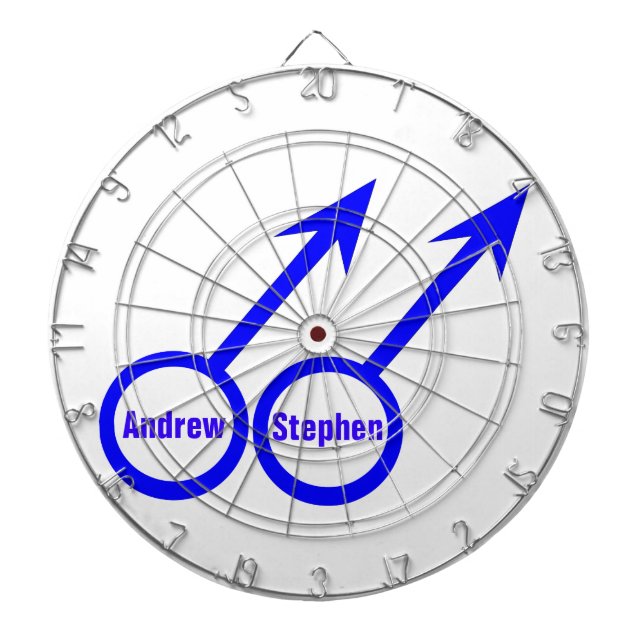 Gay Älskare Anpassade Dartboard Darttavla (Framsidan)