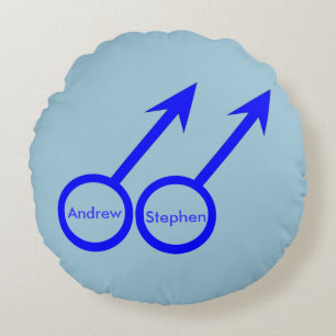 Gay Älskare Anpassade Pillow Rund Kudde