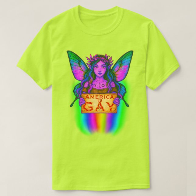 Gay america t shirt (Design framsida)