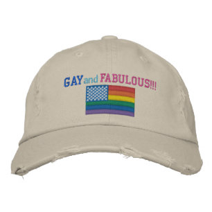 Gay and Fabulous Pride Flagga Baseball Cap Broderad Keps