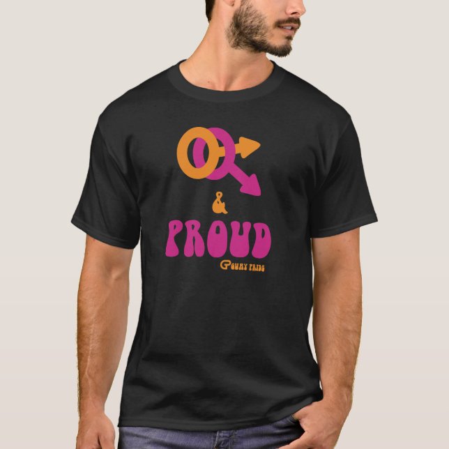 Gay and proud tee shirt (Framsida)