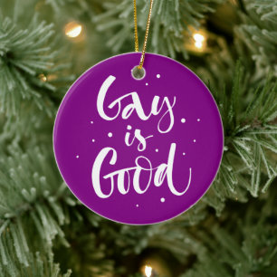 Gay är Bra Julgransprydnad Keramik