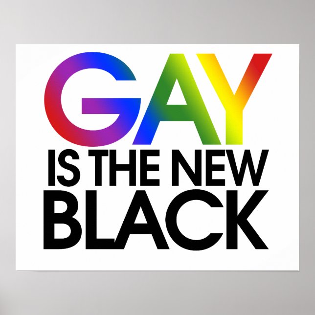 Gay är den nya Black Poster (Framsidan)