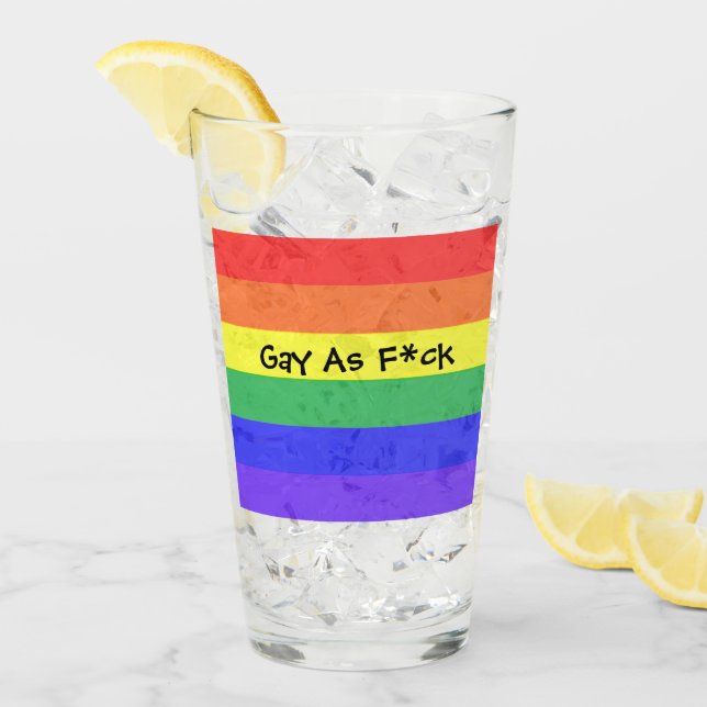 Gay As F*ck Glaskopp (Framsida Ice)