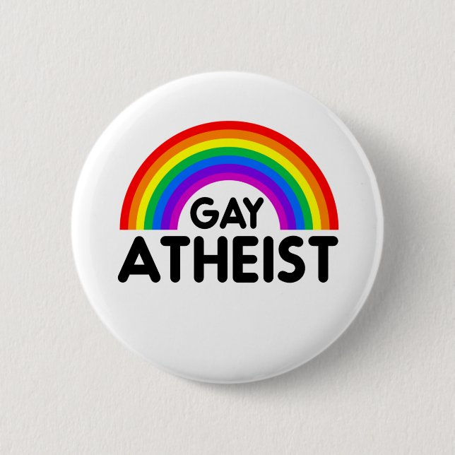 Gay Atheist Rainbow Knapp (Framsida)
