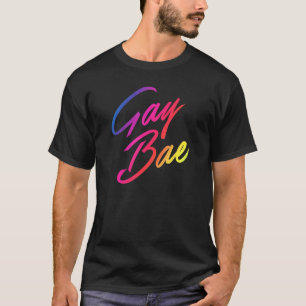 Gay Bae Cute Trendig Unikt Gay pride Aesthetic 7 7 T Shirt