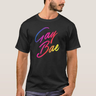 Gay Bae Cute Trendig Unikt Gay pride Aesthetic 7 7 T Shirt