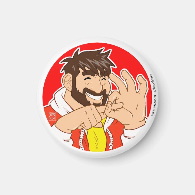 GAY BAR MAGNET - LÅT OSS ROLIGT! (Framsidan)