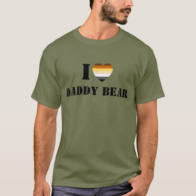 GAY BAR PRIDE I HEART DADDY BÄRA TRÖJA (Framsida)